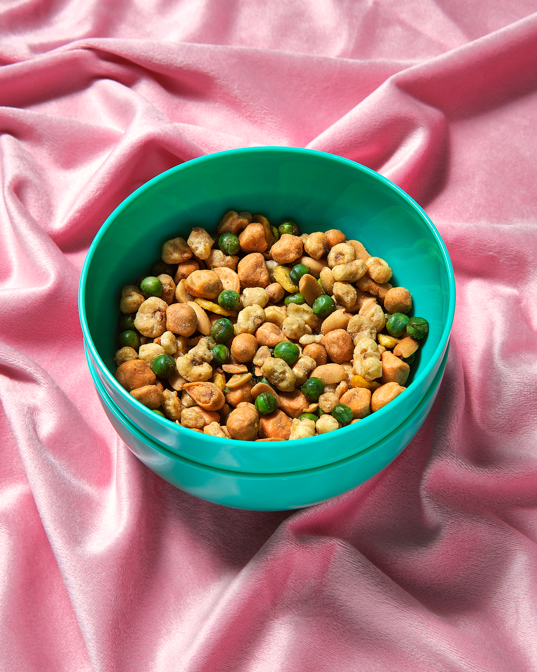 corn snacks in bowl