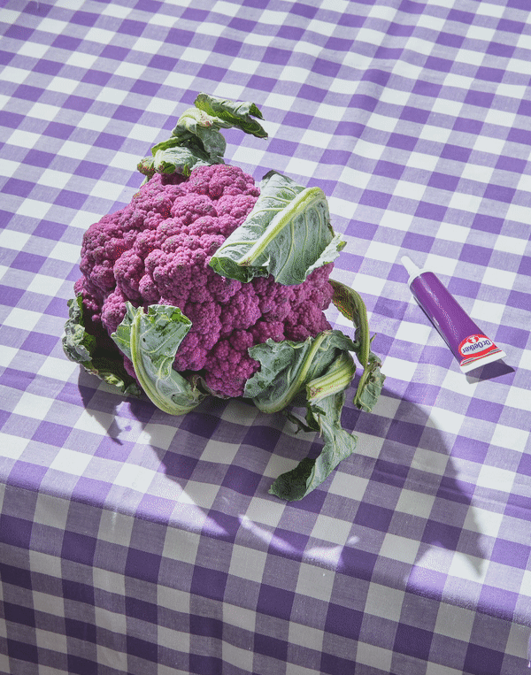purple cauliflower sighing stopmotion