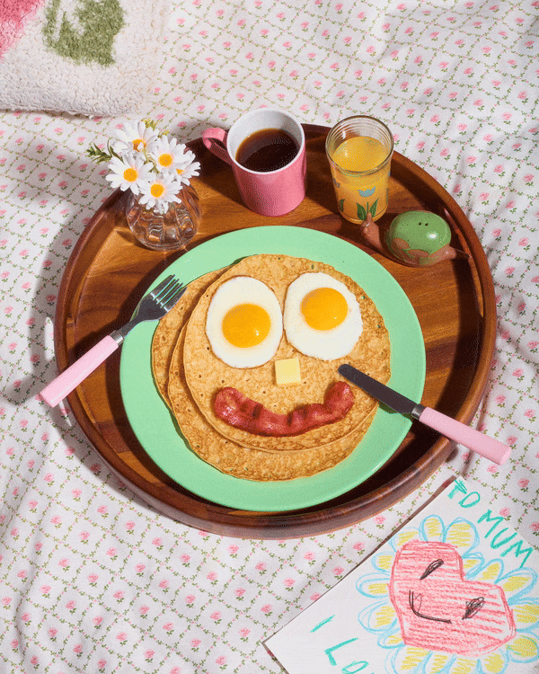 funny breakfast face stopmotion
