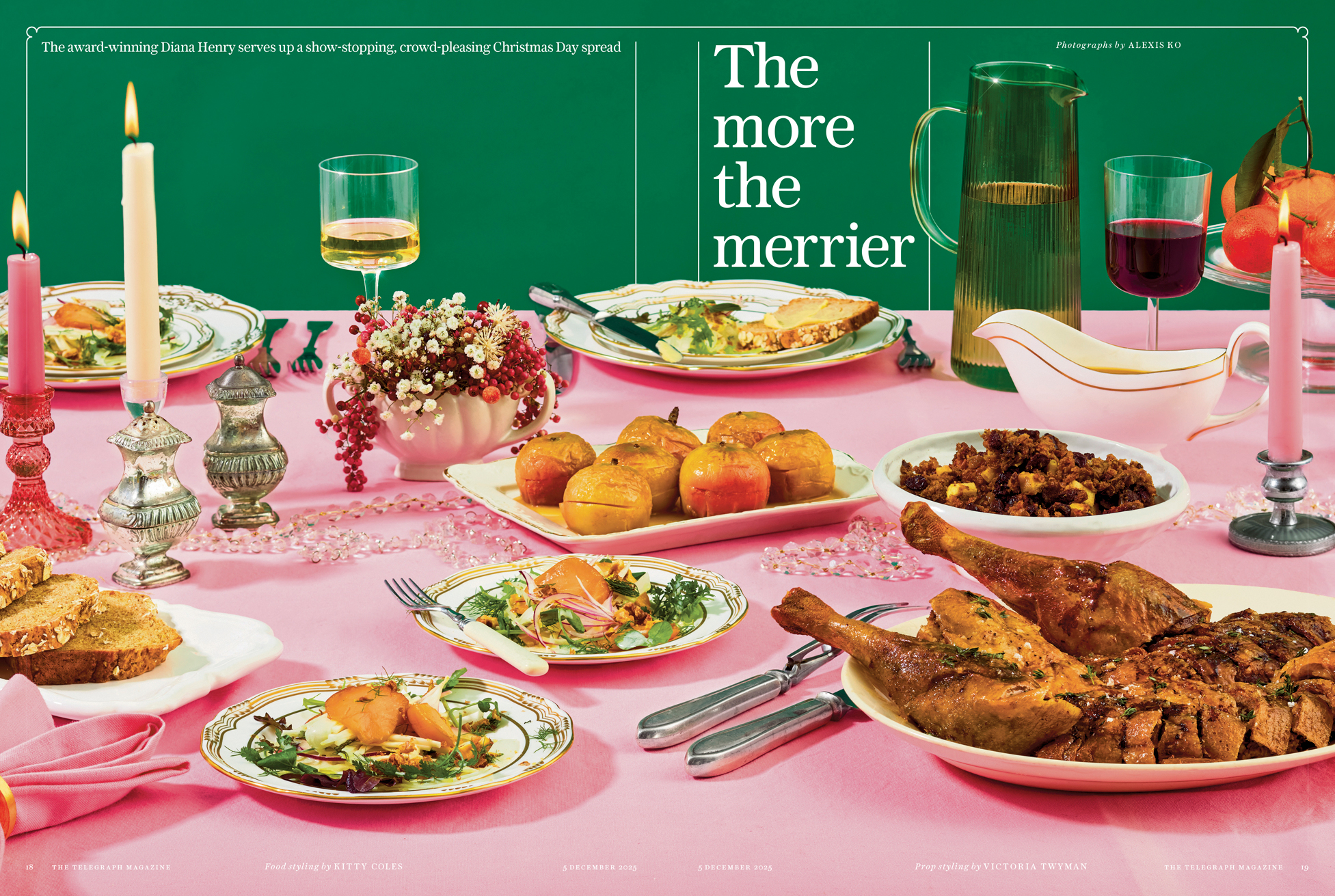telegraph magazine christmas food photography